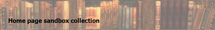 Home page sandbox collection